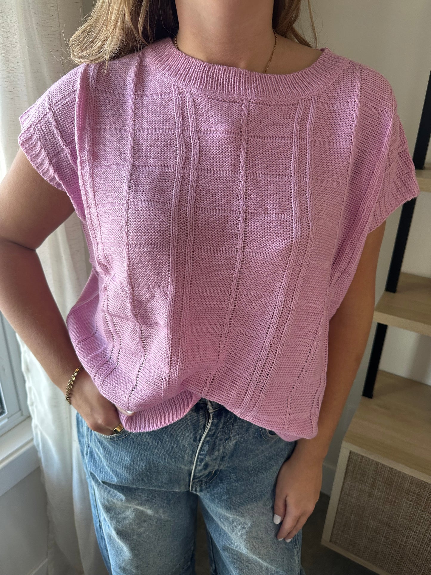 Liliac Breeze Knit Top