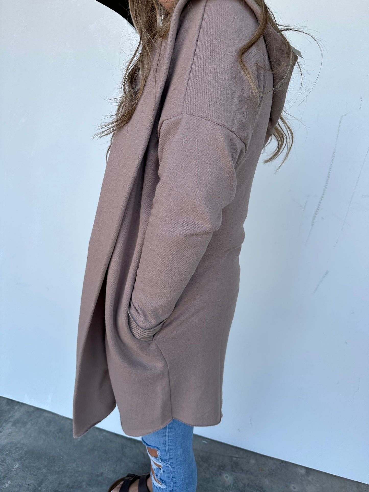 Longline Hoodie Cardigan