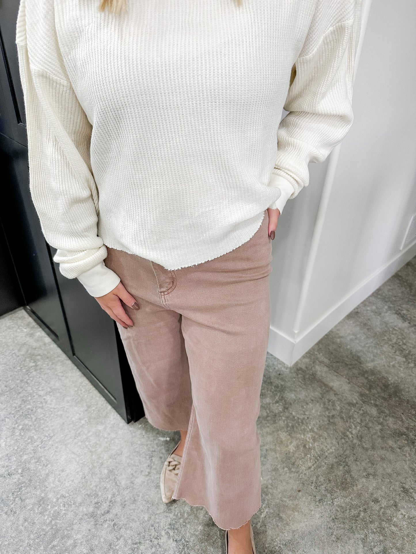 Mauve Straight Pants